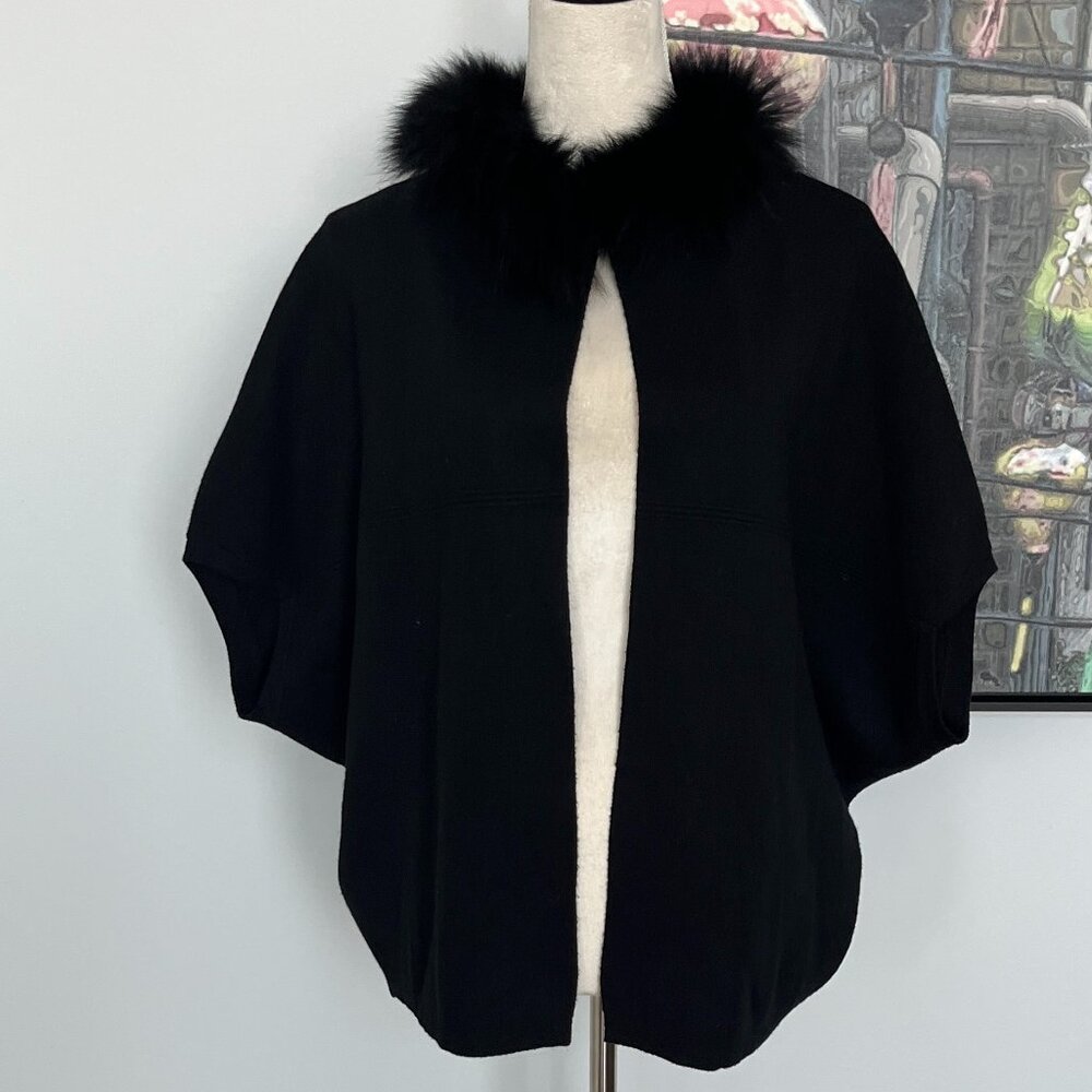 Puna Black Poncho One Size